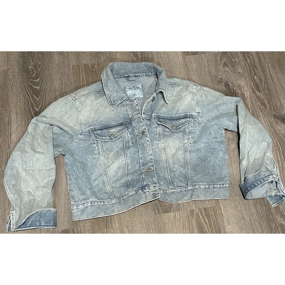 Hollister light wash denim jacket XL